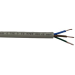RS PRO 3 Core Power Cable, 2.5 mm², 100m, Grey PVC Sheath, NYM-J, 300 V, 500 V