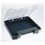 Raaco Grey PC, PP Compartment Box, 55mm x 241mm x 225mm