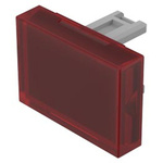 Red Rectangular Push Button Lens for use with 31 Series