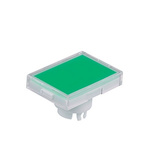 Green/Clear Push Button Cap, for use with YB Series Pushbuttons, Rectangular Solid Cap
