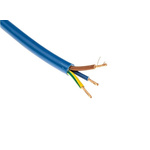 RS PRO 3 Core Power Cable, 1.5 mm², 100m, Blue PVC Sheath, Flexible Multicore, 300/500 V