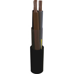 AXINDUS 2 Core Power Cable, 1.5 mm², 100m, Black LSZH Sheath, Marine, 10 A, 0.6/1 kV
