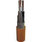 AXINDUS 2 Core Power Cable, 1.5 mm², 100m Armoured, Orange, 600 , 1000 V