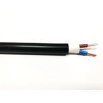 RS PRO 2 Core Power Cable, 2.5 mm², 100m, Black PVC Sheath, 36 A, 1 kV, 600 V