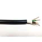 RS PRO 4 Core Power Cable, 4 mm², 100m, Black PVC Sheath, 42 A, 1 kV, 600 V