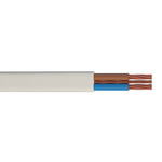 RS PRO 2+E Core Mains Power Cable, 16 mm², 50m, White Thermoplastic Sheath, Twin & Earth, 300/500 V