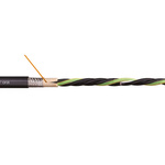 Igus 4 Core Multicore Mains Power Cable, 1.5 mm², 100m, Black PVC Sheath, Power, 21 A, 4 kV