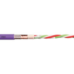 Igus 4 Core Multicore Mains Power Cable, 0.25 mm², 100m, Red lilac Thermoplastic Elastomers TPE Sheath, CAN-Bus, 5 A,