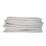 RS PRO 2 Core Power Cable, 0.75 mm², 5m, White PVC Sheath, Mains, 6 A, 300/500 V