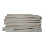 RS PRO 2 Core Power Cable, 0.75 mm², 10m, White PVC Sheath, Mains, 6 A, 300/500 V