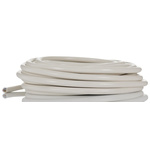 RS PRO 3 Core Power Cable, 0.75 mm², 5m, White PVC Sheath, Mains, 6 A, 300/500 V