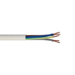 RS PRO 5 Core Power Cable, 0.75 mm², 5m, White PVC Sheath, Mains, 6 A, 300/500 V