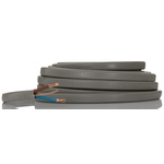 RS PRO 2 Core Power Cable, 1 mm², 10m, Grey PVC Sheath, Power, 16A, 300/500 V