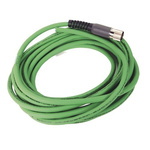 Rockwell Automation Power Cable, 9m, Green Polyvinyl Chloride PVC Sheath, Power, 60 V