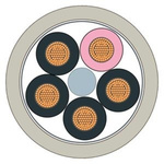 Siemens 5 Core Power Cable, 1.5 mm², 20 → 1000m, Grey Polyurethane PUR Sheath, Power, 16 A (Amperes), 600 V