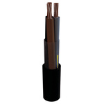 AXINDUS 3 Core Power Cable, 1.5 mm², 100m, Black Flame Retardant Halogen Free Polyolefin Compound Sheath, Marineline