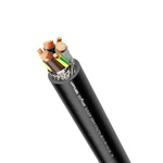 Lapp 3 Core Power Cable, 0.25 mm², 100m, Black Polyvinyl Chloride PVC Sheath, Shielded, 1 kV