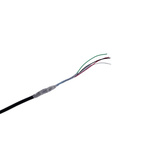 MICROWIRES 4 Core Power Cable, 0.13 mm2, 50m Armoured, Black Thermoplastic Polyurethane TPU Sheath, Shielded, 600 V