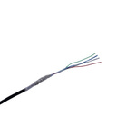 MICROWIRES 5 Core Power Cable, 0.08 mm2, 50m Armoured, Black Thermoplastic Polyurethane TPU Sheath, Shielded, 600 V