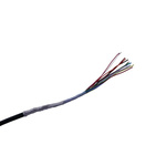 MICROWIRES 12 Core Power Cable, 0.05 mm2, 50m Armoured, Black Thermoplastic Polyurethane TPU Sheath, Shielded, 600 V