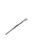 MICROWIRES 3 Core Power Cable, 0.08 mm2, 50m Armoured, White Perfluoroalkoxy (PFA) Sheath, Shielded, 600 V