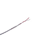 MICROWIRES 2 Core Power Cable, 0.08 mm2, 50m Armoured, White Perfluoroalkoxy (PFA) Sheath, Shielded, 600 V