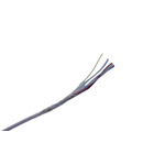 MICROWIRES 7 Core Power Cable, 0.08 mm2, 50m Armoured, White Perfluoroalkoxy (PFA) Sheath, Shielded, 600 V