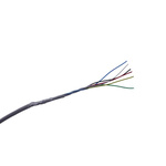 MICROWIRES 6 Core Power Cable, 0.05 mm2, 50m Armoured, White Thermoplastic Elastomers TPE Sheath, Shielded, 600 V