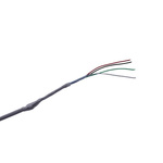 MICROWIRES 4 Core Power Cable, 0.13 mm2, 50m Armoured, White Thermoplastic Elastomers TPE Sheath, Shielded, 600 V
