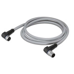 Wago 4 Core Power Cable, 4 x 0.75 mm², 1m, Grey, Power, 4 A, 250 V ac/dc