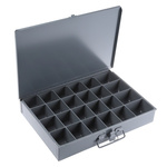 Durham 24 Cell Grey Steel Compartment Box, 50mm x 339mm x 234mm