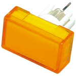 Yellow Rectangular Push Button Lens for use with A3D Series