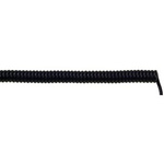 Lapp 18 Core Power Cable, 0.14 mm², 300mm, Black Polyurethane PUR Sheath, Coiled, 350 V