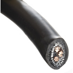 Prysmian 3 Core Power Cable, 6 mm², 50m Armoured, Black Low Smoke Zero Halogen (LSZH) Sheath, 56 A, 1 kV
