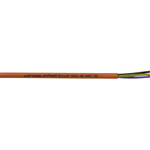 Lapp 2 Core Power Cable, 1.5 mm², 50m, Brown/Red Silicone Sheath, Multicore, 500 V