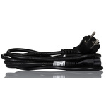 RS PRO IEC C5 Socket to CEE 7/7 Plug Power Cord, 2m
