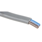 RS PRO 2 Core Power Cable, 0.75 mm², 100m, Grey PVC Sheath, 2192Y, 6 A, 300 V