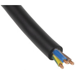 Lapp 3 Core Power Cable, 2.5 mm², 50m, Black Rubber Sheath, 26 A, 450/750 V