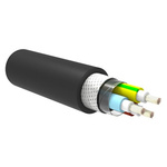 TE Connectivity 3 Core Power Cable, 1.5 mm², 50m, Black Low Smoke Zero Halogen (LSZH) Sheath, 600 V