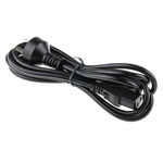 RS PRO IEC C13 Socket to Type I Australian Plug Power Cord, 2.5m