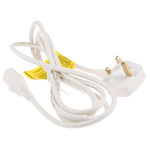 RS PRO IEC C13 Socket to Type G UK Plug Power Cord, 2m