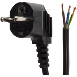 RS PRO Unterminated Type F German Plug Power Cord, 3m