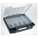 Raaco 13 Cell Blue PC, PP Compartment Box, 55mm x 298mm x 284mm