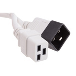 RS PRO IEC C19 Socket to IEC C20 Plug Power Cord, 2m