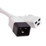 RS PRO IEC C19 Socket to IEC C20 Plug Power Cord, 3m