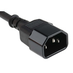 RS PRO IEC C13 Socket to IEC C14 Plug Power Cord, 5m