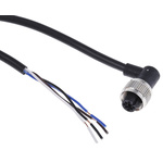 RS PRO Right Angle Female 4 way M12 to Unterminated Sensor Actuator Cable, 2m