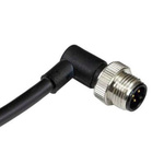 RS PRO Right Angle Male 4 way M12 to Unterminated Sensor Actuator Cable, 2m