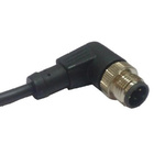 RS PRO Right Angle Male 5 way M12 to Unterminated Sensor Actuator Cable, 2m