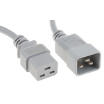 RS PRO IEC C19 Socket to IEC C20 Plug Power Cord, 2m